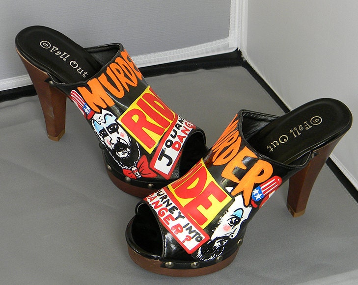 captain spauldings murder ride hand painted shoes