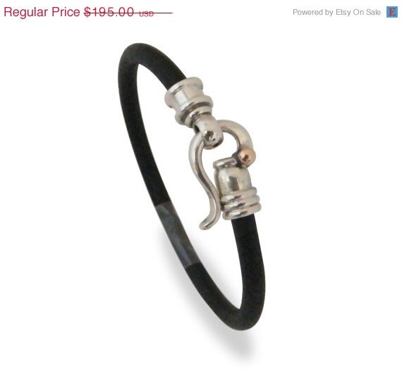on sale Homemade Bracelets with Swag Unisex Bracelet 925k Sterling Silver Closure for Men and Women Black or Brown