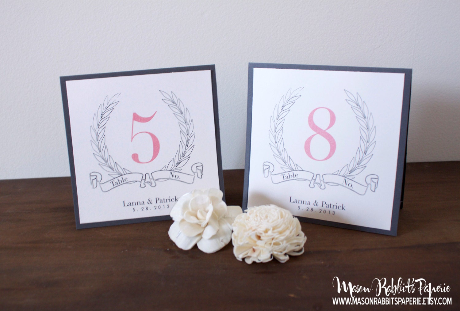 Lexi Tented Wedding Table Number, Wedding Table Markers, Wedding Table Tents