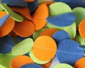Circle Garland in Green, Blue, and Orange