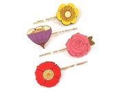Flower Hair Clip Set
