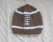 Football Hat Pattern - PDF PATTERN - newborn baby toddler child - photo prop