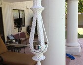 Spring into Spring Macrame Plant Hanger Snowfall