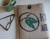Kindle Fire HD 8.9 Case Upcycled Coffee Bean Bag /Eco-Friendly