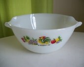 Kitschy Large Fire King Rooster Mixing Bowl