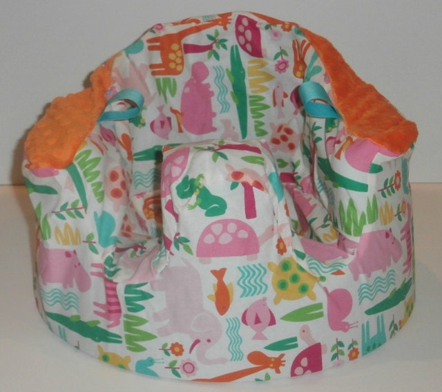 Girly Jungle Print Gumbo Bumbo Seat Cover - Ready to Ship