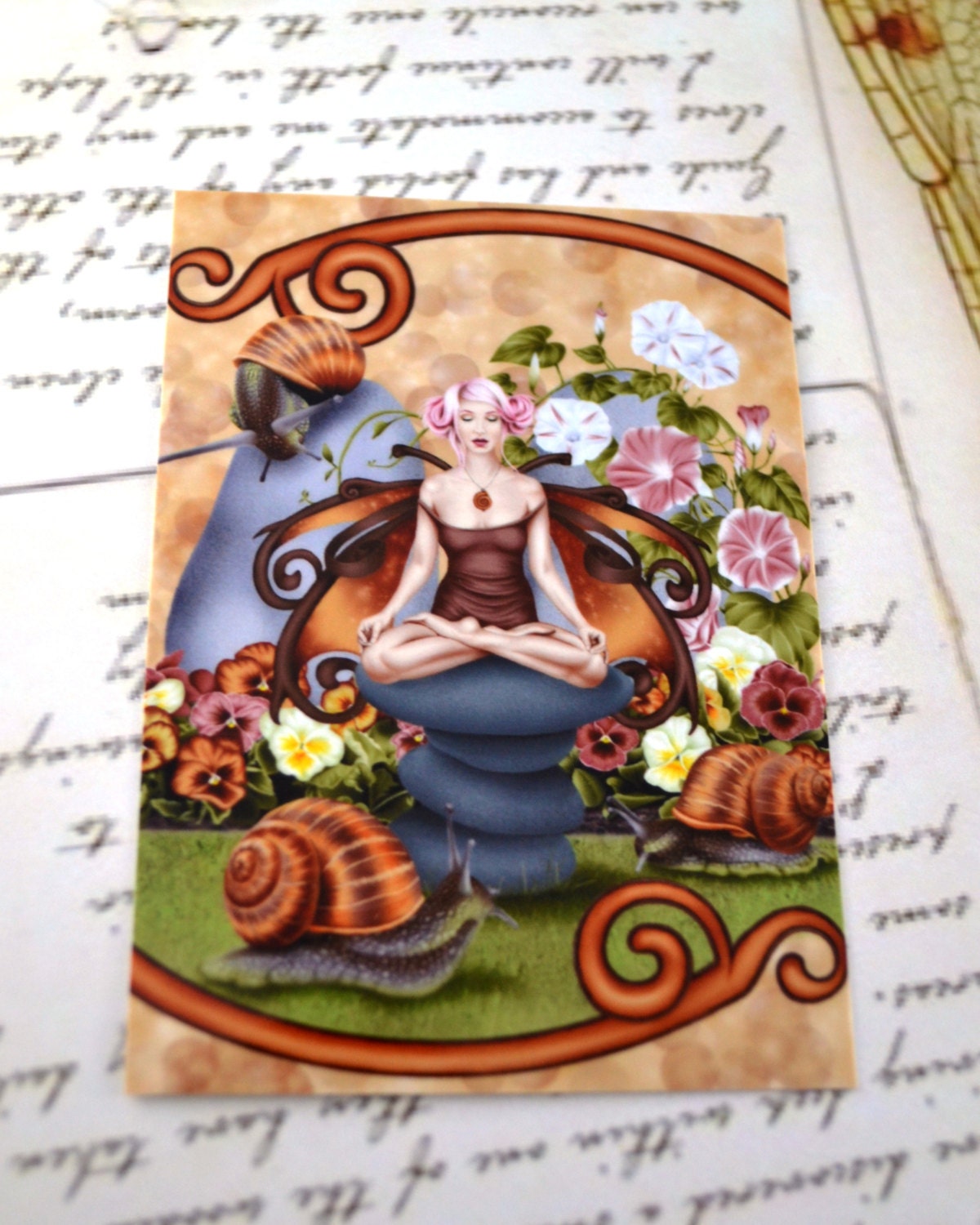ACEO - The Muse - Snail Fairy