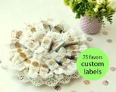 75 Wedding Soap Favors // Custom Labels for your Event // Vegan Organic Wedding Favors - Bridal Shower Favors - Birthday Party Favors