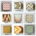 Art Block l Choose (1) One of our Custom Designs 5x5 wood CHEVRON geometric nature animal colorful personalized redtilestudio