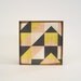 Modern Wall Decor l Art Block l Geometric Mountain Modern Traveler  wall hanging housewares 5x5 wood block geometric pattern pastel