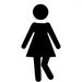 Color Customizable 5x7 Wee Dance The Girl, Bathroom Print/Sign