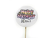 Personalized Birthday cake topper