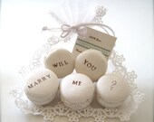 Will You Marry Me - Surprise proposal with a Ceramic Macaron Fragrance Object