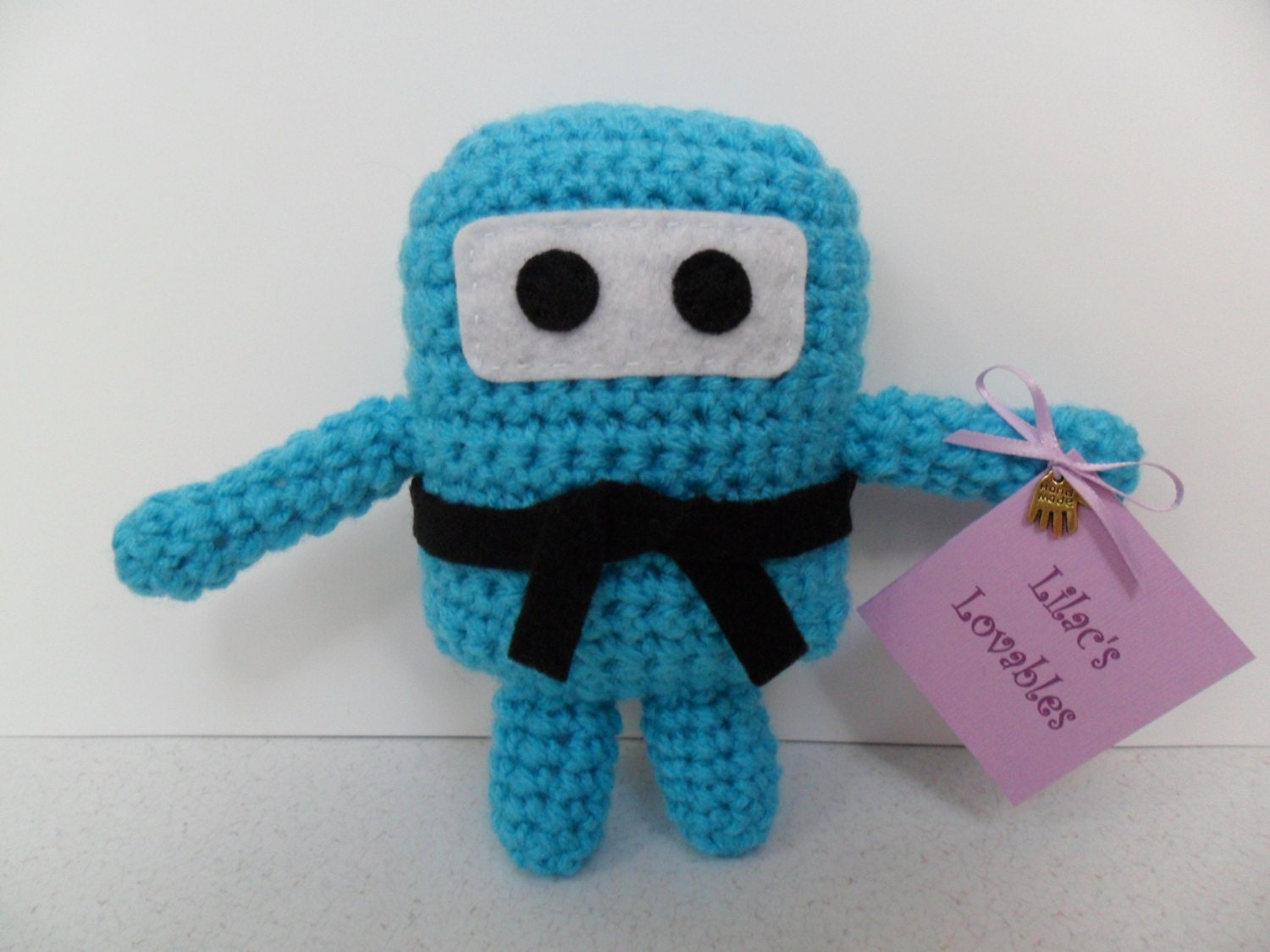 5 inch Mini Ninja Plush - Turqua / Turquoise / Aqua / Aquamarine / Light Blue