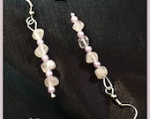 Vintage Pink Pearl Earrings