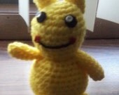 Handmade pokemon crocheted amigurumi pikachu