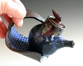 Swept Away Teapot, Handmade Stoneware Teapot