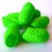 Hand Dyed Mulberry Silk Cocoons- Set of 7 Lime Green