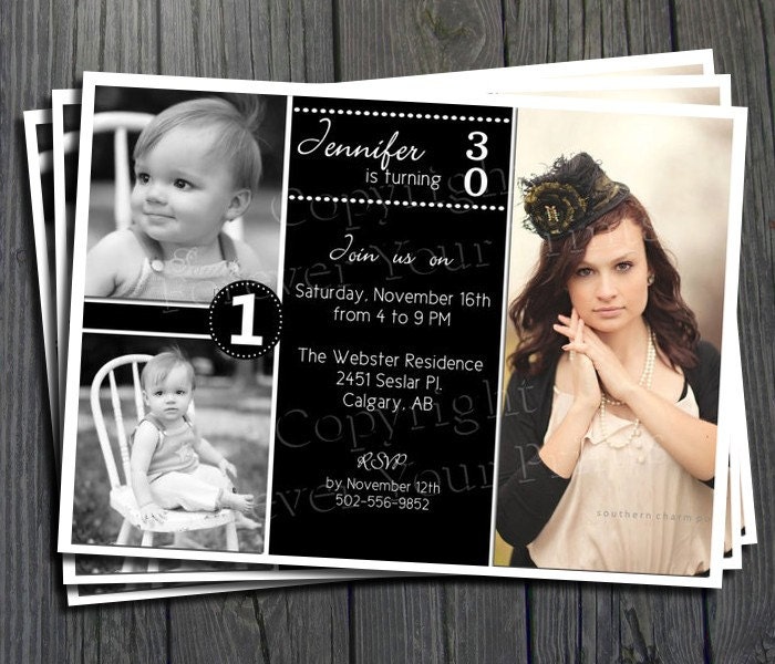 30th Birthday Invitation - Milestone Party Invite Il_170x135