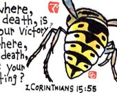 Victory  (Original Watercolor Etegami)