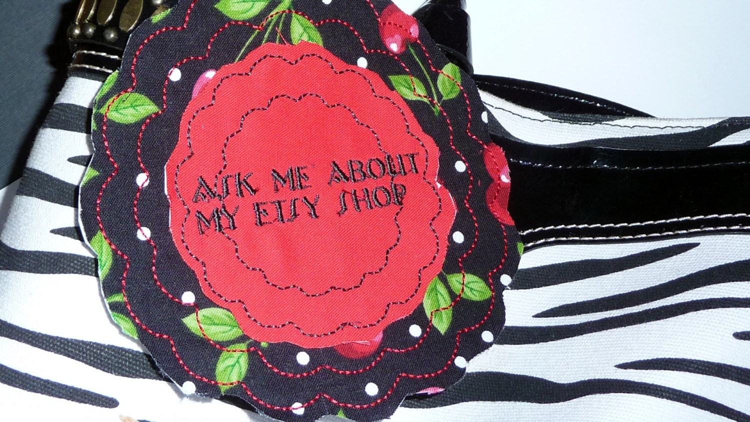 Ask Me About My Etsy Shop Pin and Clip Free Shipping