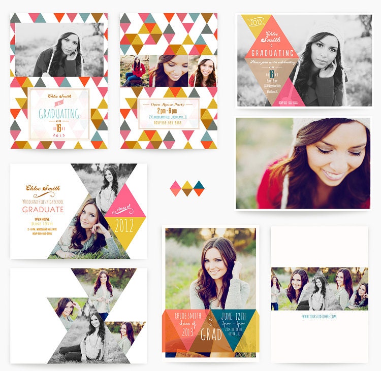Geometric Soiree 5x7 WHCC Grad Cards
