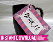Drink Me Tags - Wonderland - DIY Printable - Instant Download