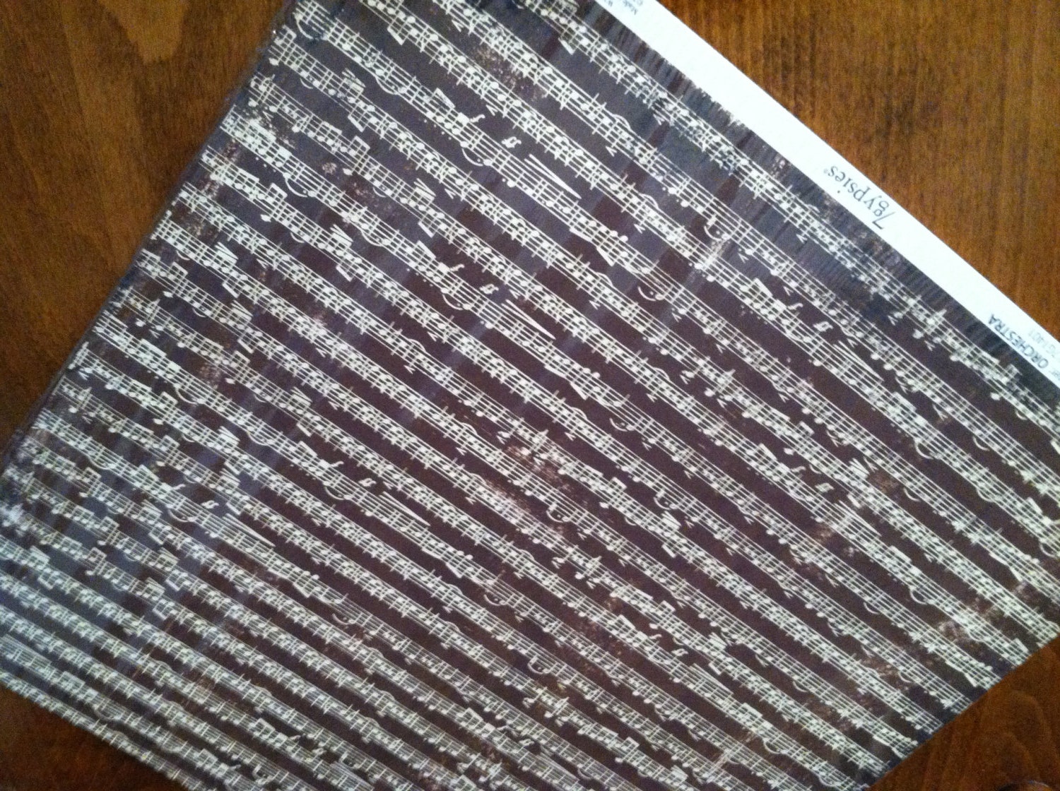 7 Gypsies avignon orchestra 2 sided scrapbook paper--new