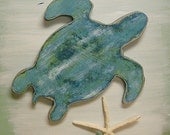 Sea Turtle Sign Wall Art Honu Beach House Cottage Nautical Sign