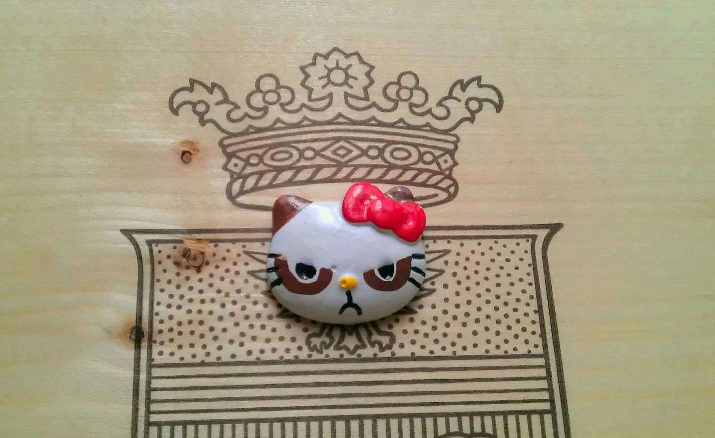 Hello Grumpy Kitty magnet set