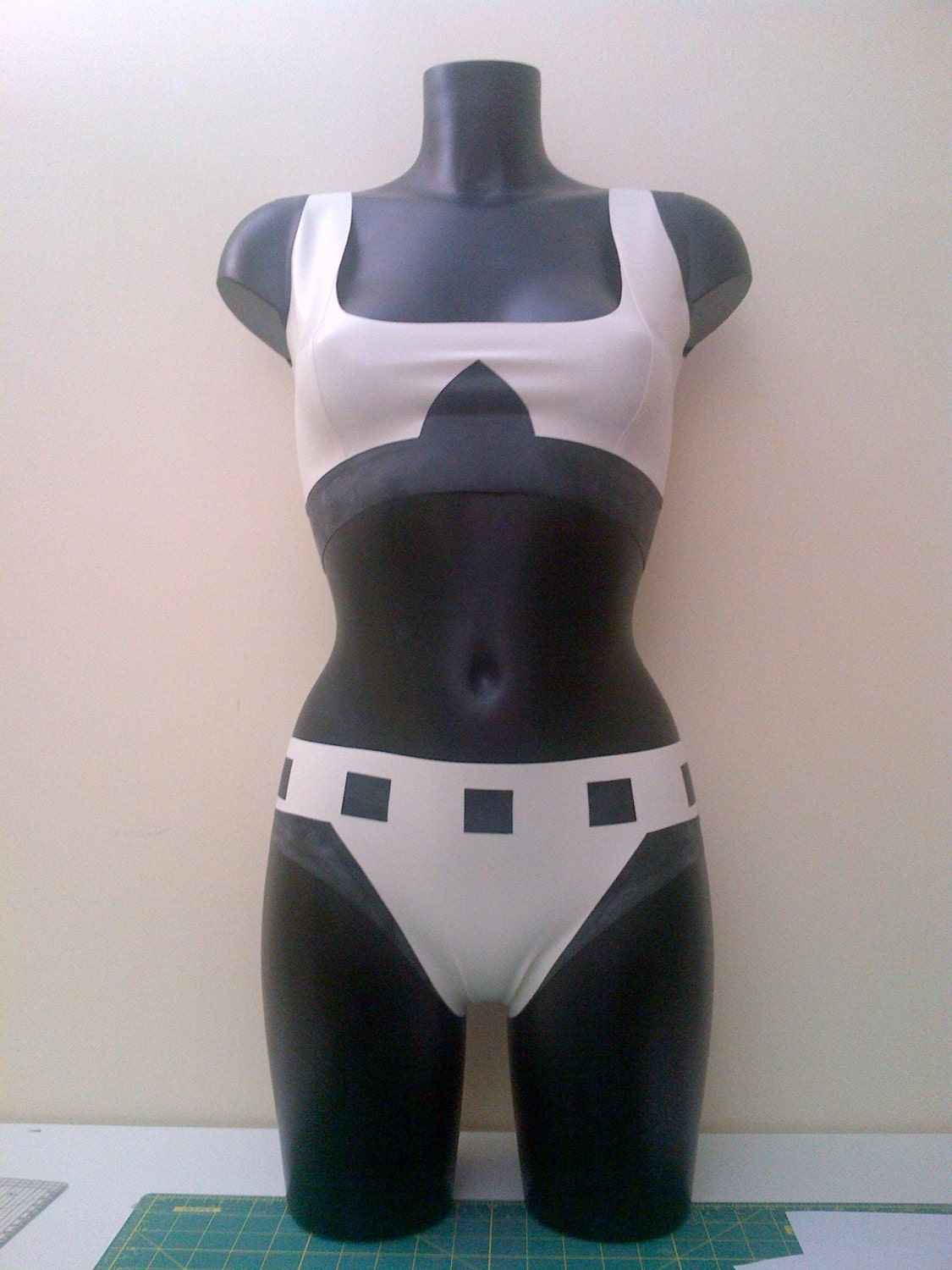Star Wars Stormtrooper Inspired Rubber Latex Bikini Lingerie Set