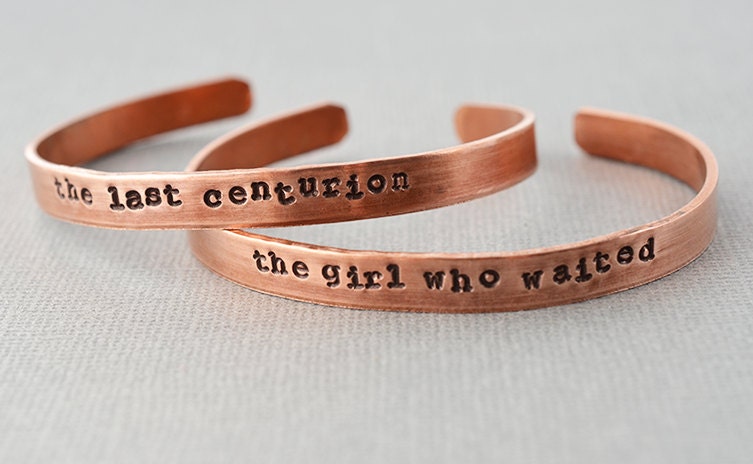 Doctor Who The Ponds The Girl Who Waited and The Last Centurion Copper Skinny Cuff Pair The Copper Fox