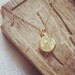 Soft Vanilla Framed Pendant Necklace