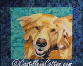 Golden Retriever Dog Quilted Wall Hanging - Amber