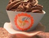 Printable Pinwheel Party Cupcake Wrappers - Featured on Hostess with the Mostess