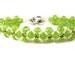 Montee Beaded Bracelet Green Beadwork bracelet