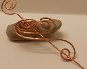 Copper Scarf Pin, Art Deco Inspired "Limited-Edition" Trumpet Lilly Stick Pin