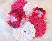 100% Cotton Hand Crocheted Facial Scrubbies, Eco-Friendly, Cleansing