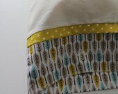 Wool filled toddler pillow with organic pillow case