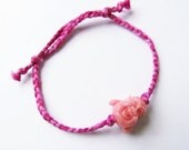 Laughing Buddha Bracelet (Pink / Multi-Pink)