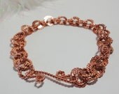 Twisted Copper Link Bracelet