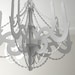 Large White Cardboard Chandelier - Big Laser Cut Wedding Event Party Hanging Decoration