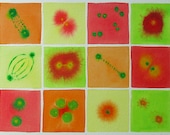 Citrus Mitosis 2 - Original Watercolor of Cell Division