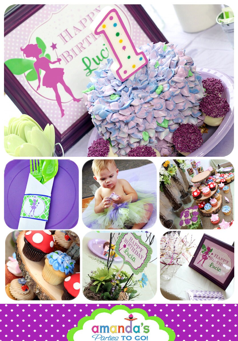 FAIRY Party Printable Set - Birthday - Fairy Printables Collection - by Amanda's Parties To Go