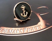 Fabulous Chic Nautical Black & Gold Anchor Ring LJO Collection Jewelry We Ship Internationally