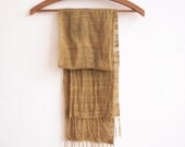 Featherweight Onion Skin Dyed Handwoven Tussah Silk Scarf