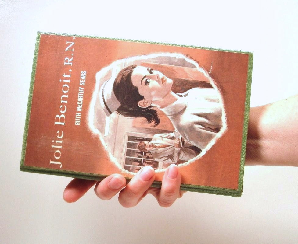Book Purse made from Upcycled Vintage Nurse Novel, Jolie Benoit, RN