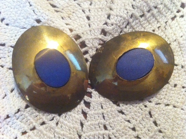 Antiqued Brass earrings