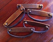 antique brass drawer handles (set of 5)