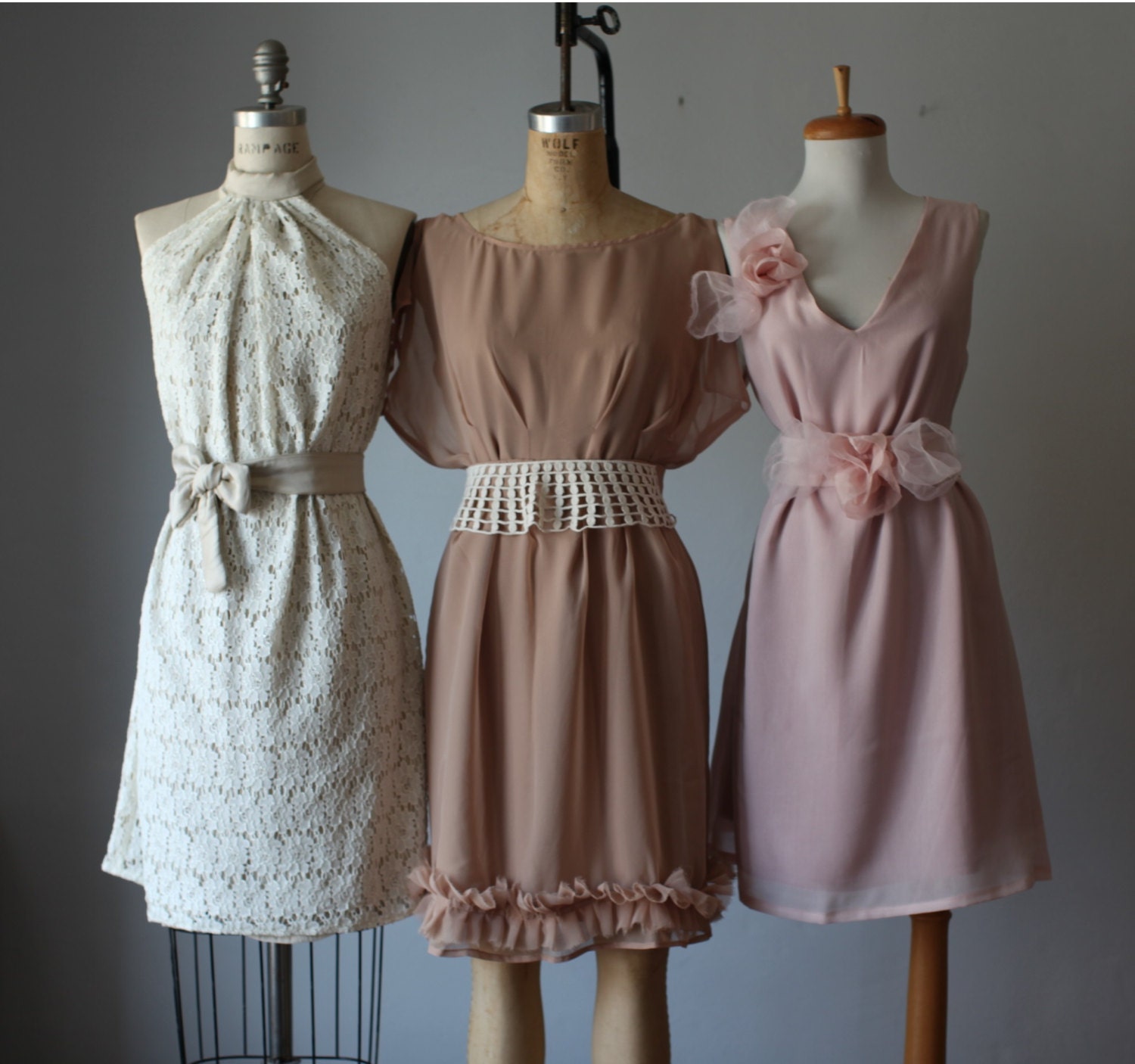 mix  bridesmaid dresses  / Romantic / lace /navy   / dresses /Fairy / Dreamy / Bridesmaid / Party / wedding / Bride /